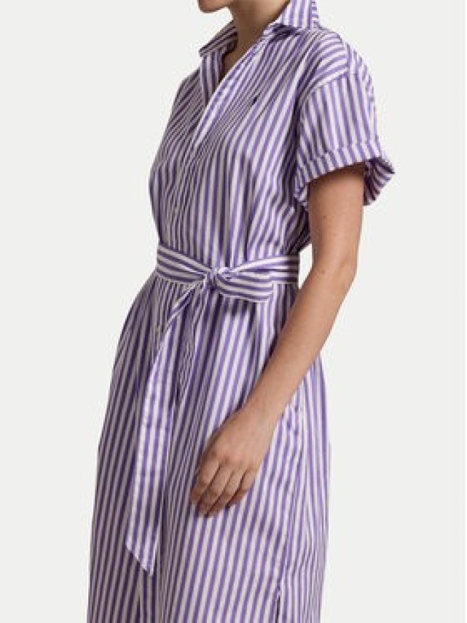 Polo Ralph Lauren Sukienka koszulowa 211959911002 Fioletowy Regular Fit