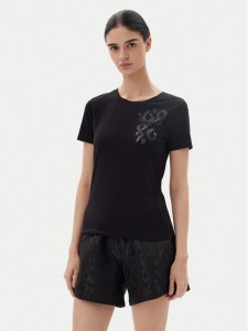 EA7 Emporio Armani T-Shirt 7W000133 AF10373 UC001 Czarny Regular Fit