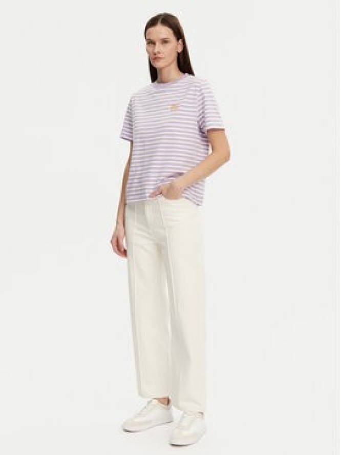 Marc O'Polo Denim T-Shirt 500 0005 953 Fioletowy Relaxed Fit