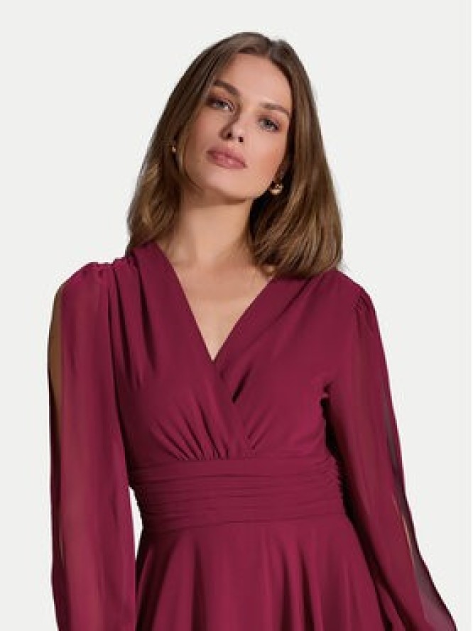 Swing Sukienka wieczorowa 5AI17100 Bordowy Regular Fit