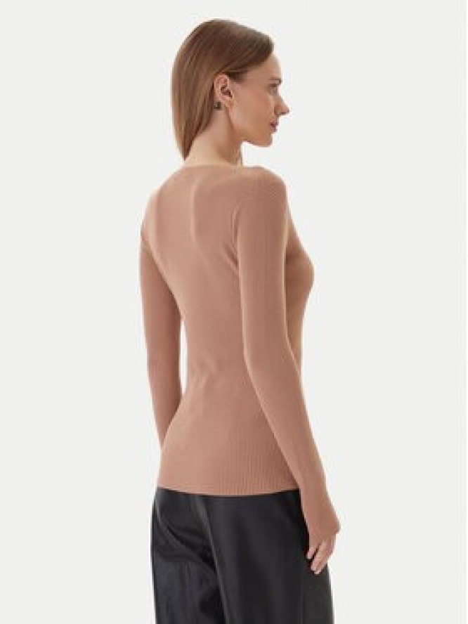 Kontatto Sweter 3M0818C Beżowy Slim Fit