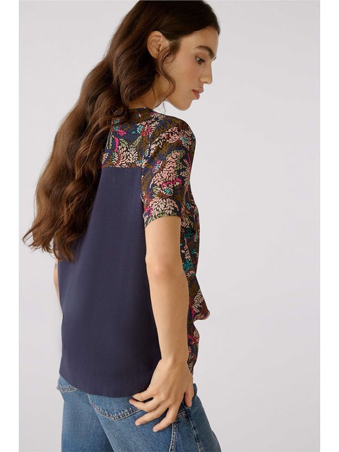 Oui Bluzka w kolorze czarno-brązowym rozmiar: 36