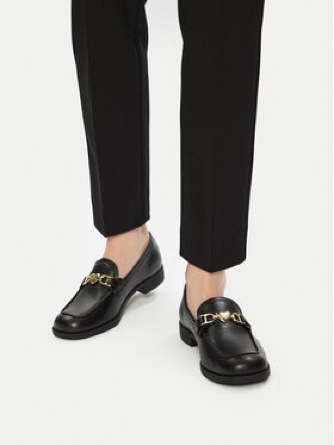 LOVE MOSCHINO Loafersy JA10012G1MIA0000 Czarny