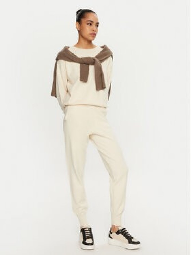 REPLAY Spodnie dresowe DK3302.000.G23372 Écru Regular Fit