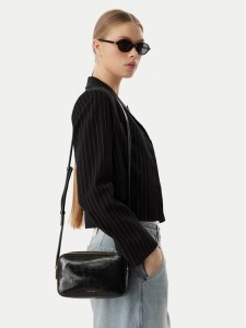 Calvin Klein Torebka Foil Logo Glossy LV04F3539G Czarny