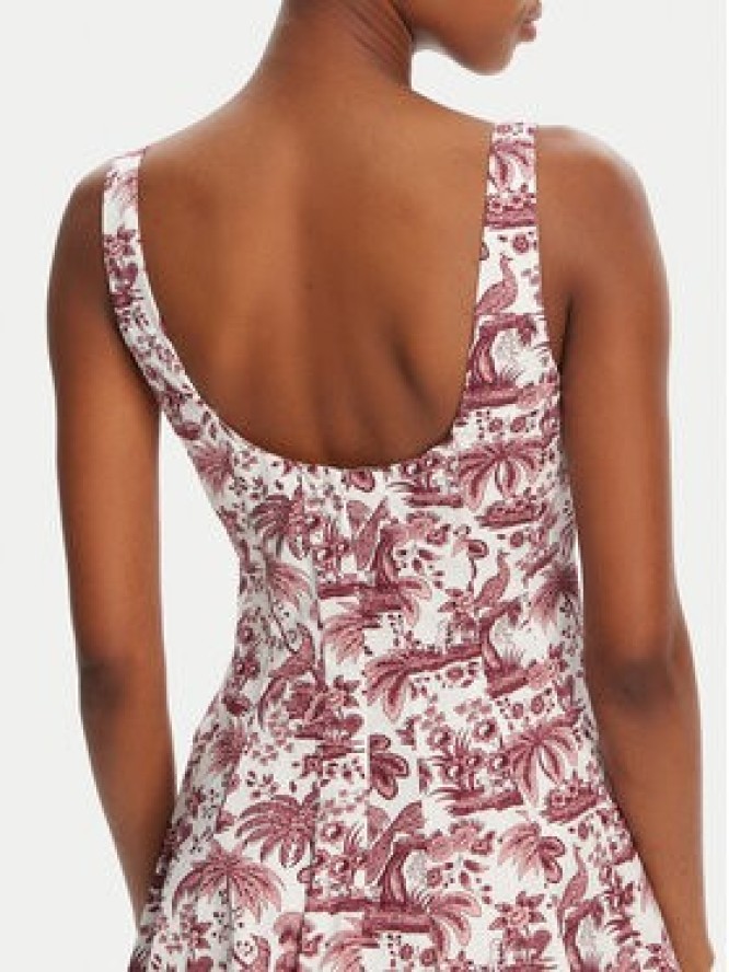 STAUD Sukienka letnia Wells R25R2222SP Różowy Regular Fit