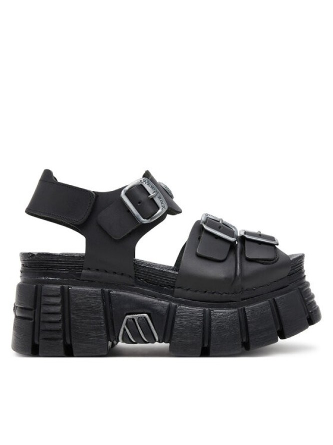 NEW ROCK Sandały M-BIOS101SF-C1 Czarny