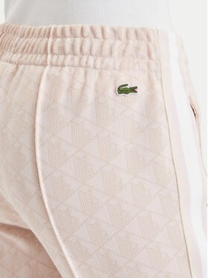 Lacoste Spodnie dresowe XF9313 Różowy jasny Regular Fit
