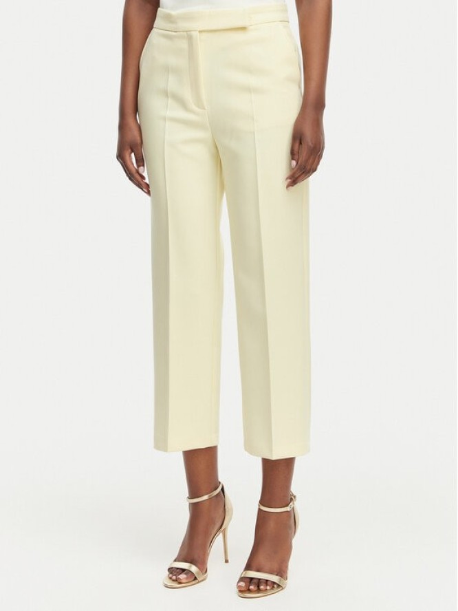 Morgan Spodnie materiałowe 261-PVADO.F Żółty Regular Fit