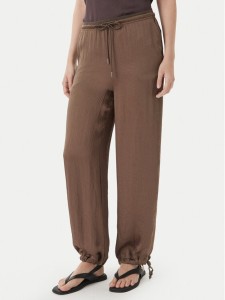 Marella Spodnie materiałowe Bronzo 2613131085 Brązowy Relaxed Fit
