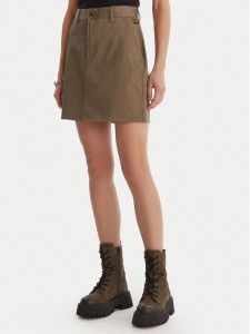 G-Star Raw Spódnica mini D29095-5126 Khaki Regular Fit