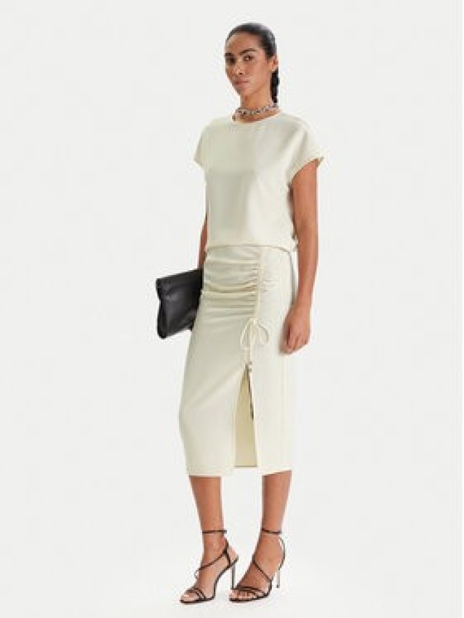 Patrizia Pepe Bluzka 8C0848/A701-W409 Écru Regular Fit