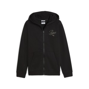 Młodzieżowa rozpinana bluza z kapturem Essentials Script PUMA