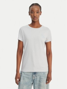 BOSS T-Shirt C_Elove_4 50559077 Błękitny Slim Fit