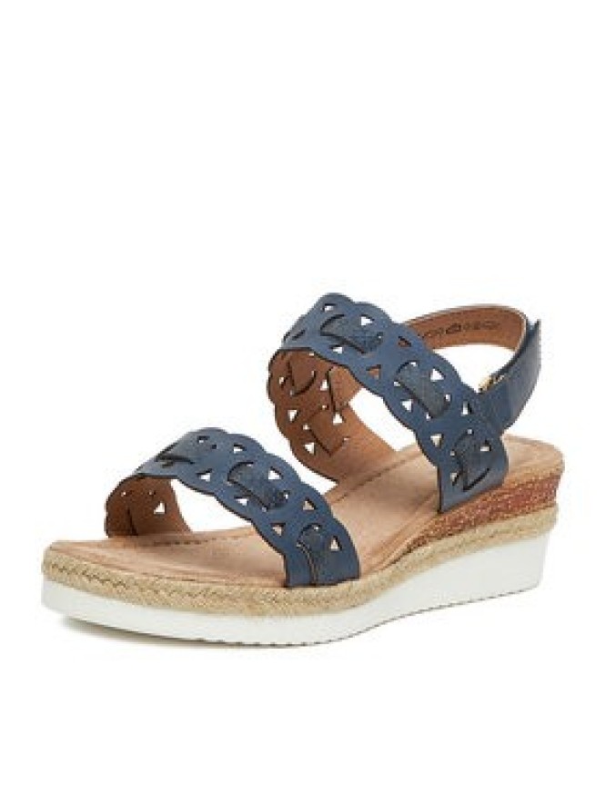 Clara Barson Espadryle WS2189-52 Granatowy