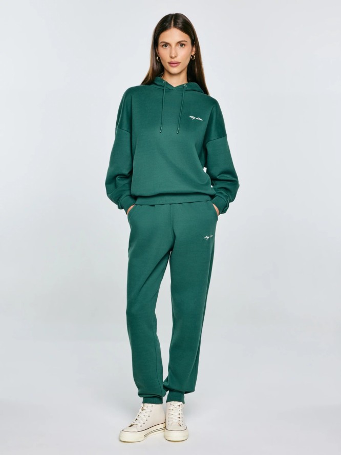 Spodnie damskie dresowe zielone Foxie 304