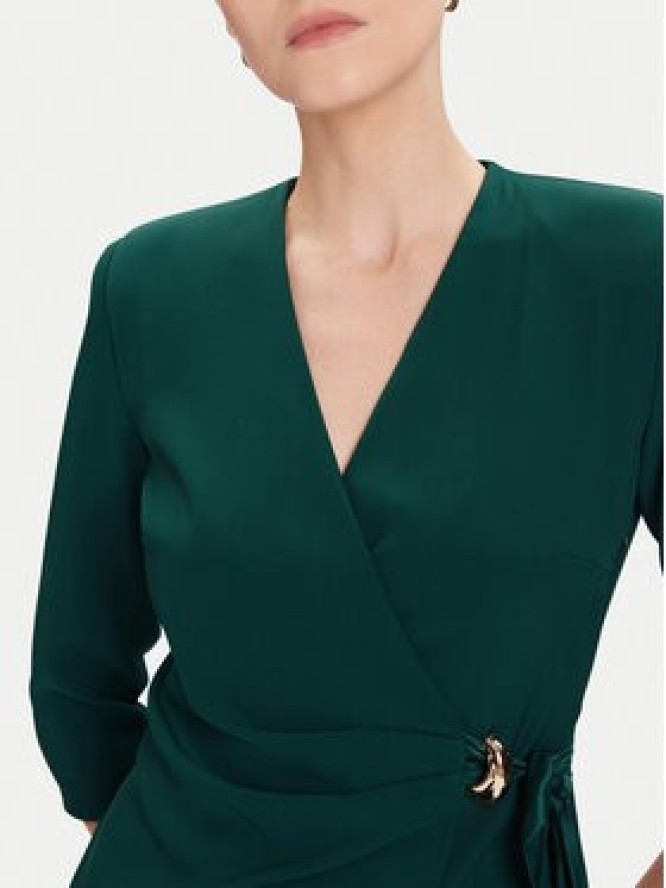Rinascimento Sukienka koktajlowa CFC0020095002 Zielony Regular Fit