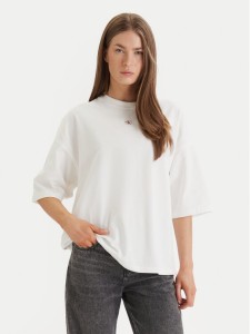 Calvin Klein Jeans T-Shirt LV047D204G Biały Oversize