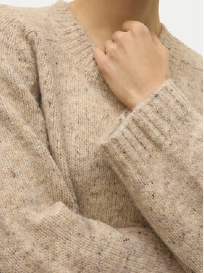 Vero Moda Sweter Ingrid 10331365 Beżowy Regular Fit