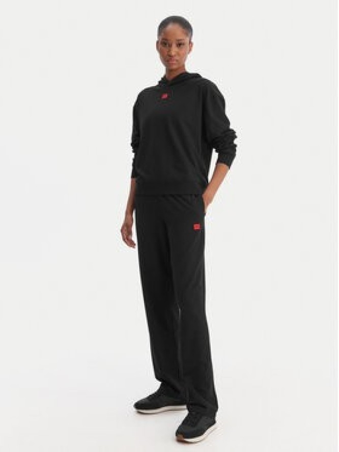 HUGO Bluza Signature 50556816 Czarny Regular Fit