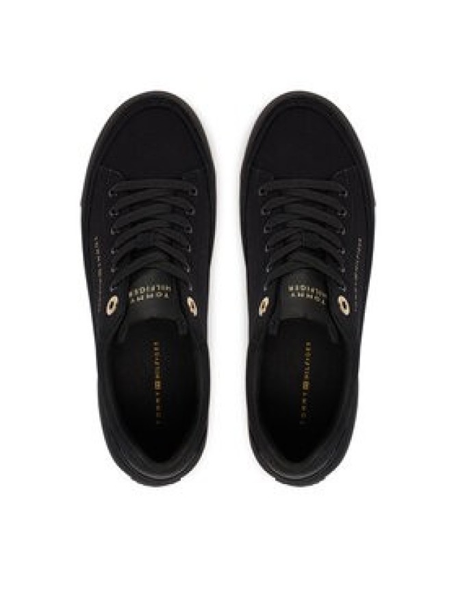 Tommy Hilfiger Sneakersy Th Foxing Platform Canvas FW0FW09480 Czarny