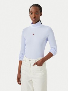 Calvin Klein Jeans Golf LV047D203G Fioletowy jasny Slim Fit