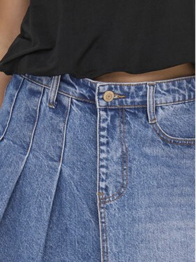 ONLY Spódnica jeansowa Kadie 15345569 Niebieski Regular Fit