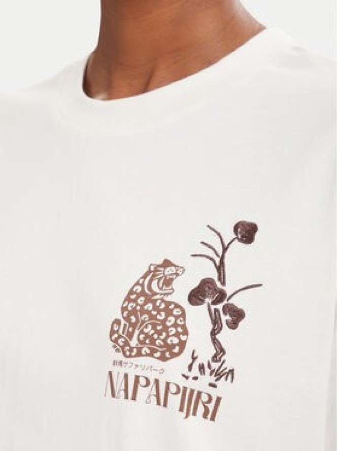 Napapijri T-Shirt S-Aral NP0A8A6N Kremowy Regular Fit