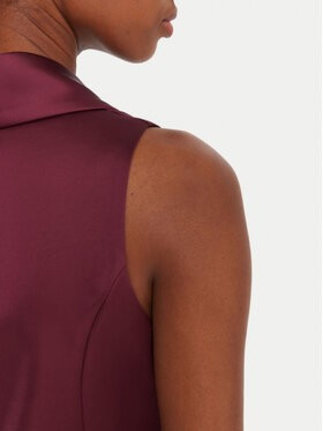 Rinascimento Kamizelka garniturowa CFC0124958003 Bordowy Slim Fit