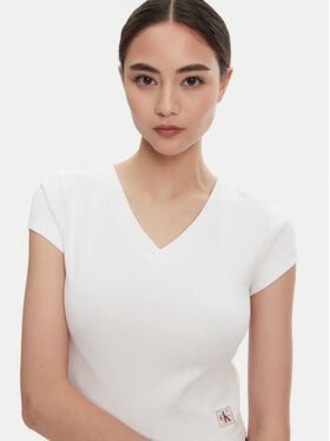Calvin Klein Jeans T-Shirt LV047C910G Biały Regular Fit