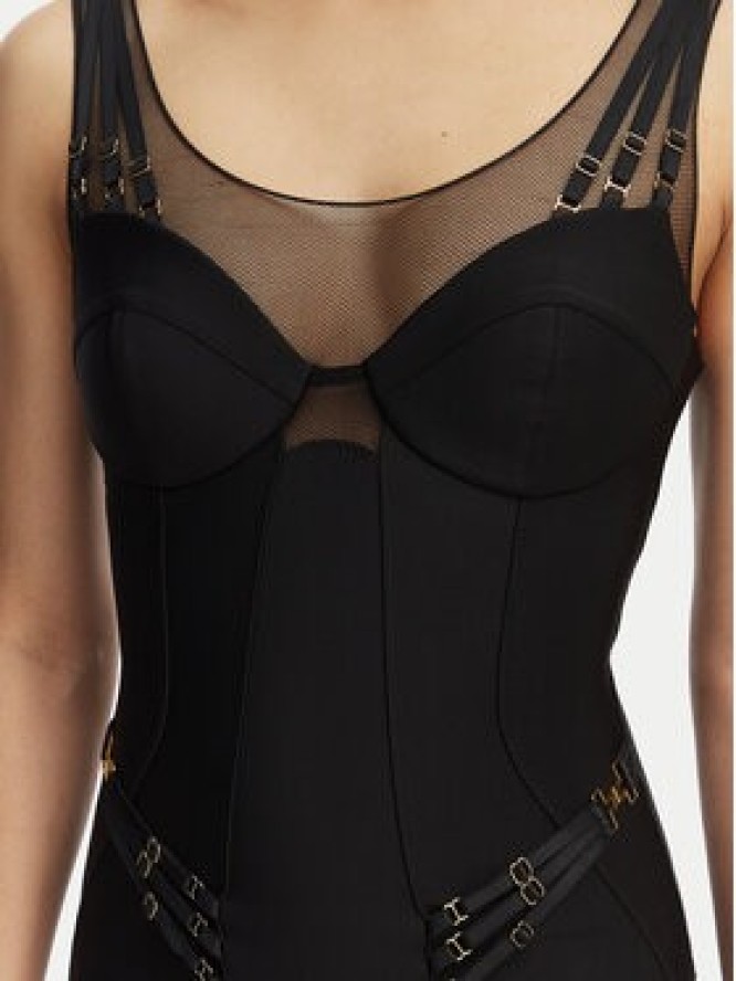 Elisabetta Franchi Sukienka koktajlowa AB-870-61E2-V650 Czarny Slim Fit