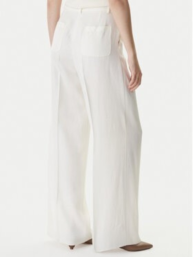 Marella Spodnie materiałowe Adito 2615131221 Écru Straight Fit