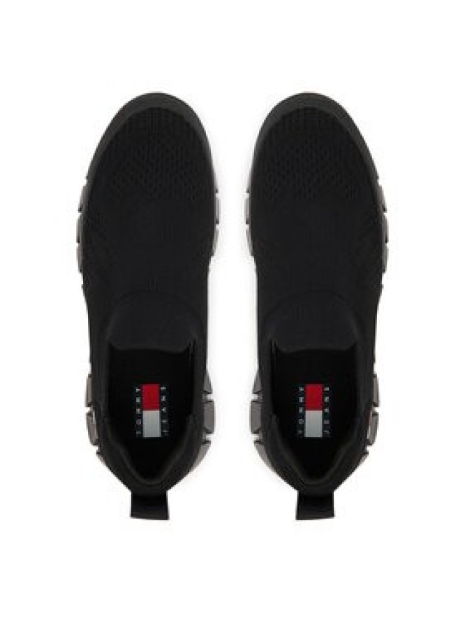 Tommy Jeans Sneakersy Tjw Chunky Knit Sneaker EN0EN03014 Czarny