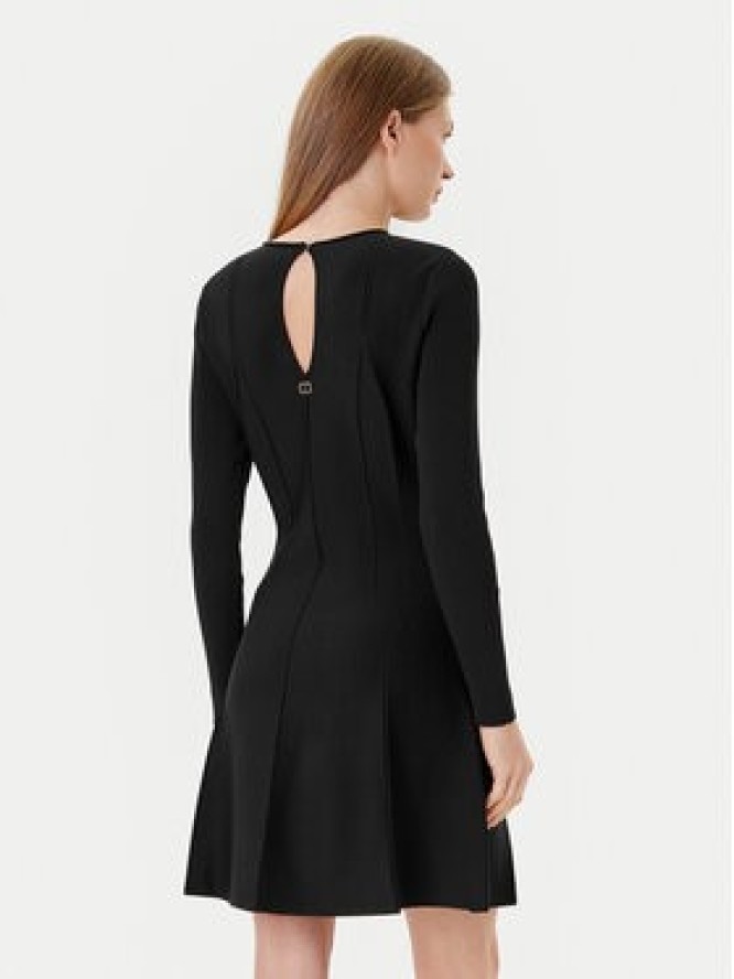 TWINSET Sukienka dzianinowa 252TP3640 Czarny Slim Fit