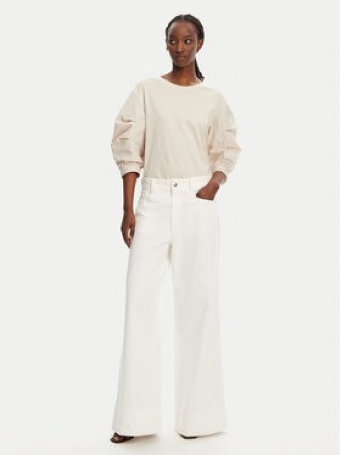 Liu Jo Bluzka WA5359 J4893 Beżowy Regular Fit