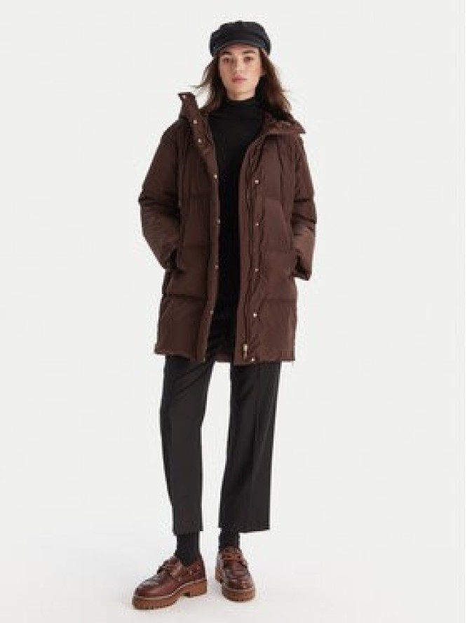 Weekend Max Mara Kurtka puchowa Newbembo 2525496072 Bordowy Relaxed Fit