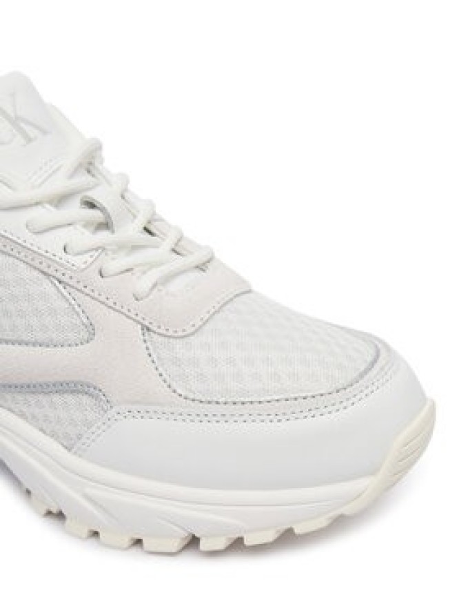 Calvin Klein Sneakersy Hike Runner Mesh Mix Met Mg YW0YW02009 Biały