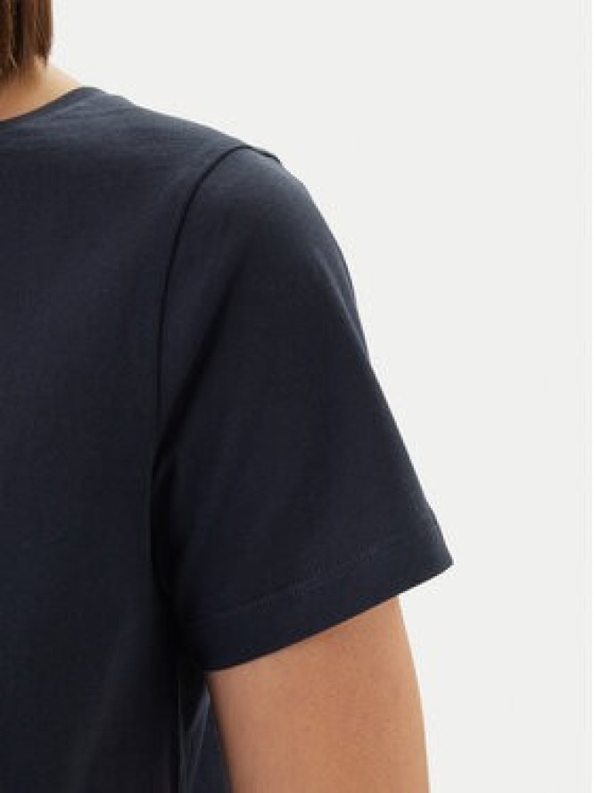 Barbour T-Shirt Brambles LTS0712NY73 Granatowy Regular Fit