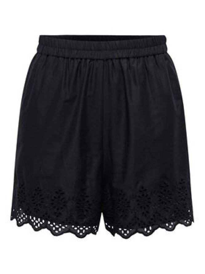ONLY Szorty materiałowe Lou 15313167 Czarny Loose Fit