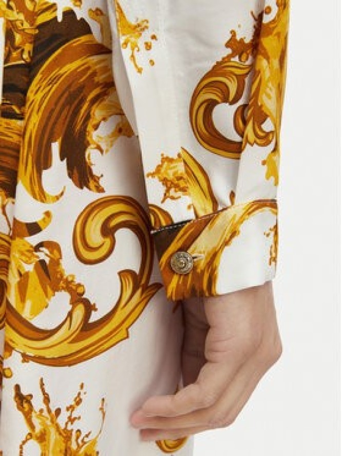 Versace Jeans Couture Sukienka koszulowa 80HAO911 NS757 Biały Relaxed Fit