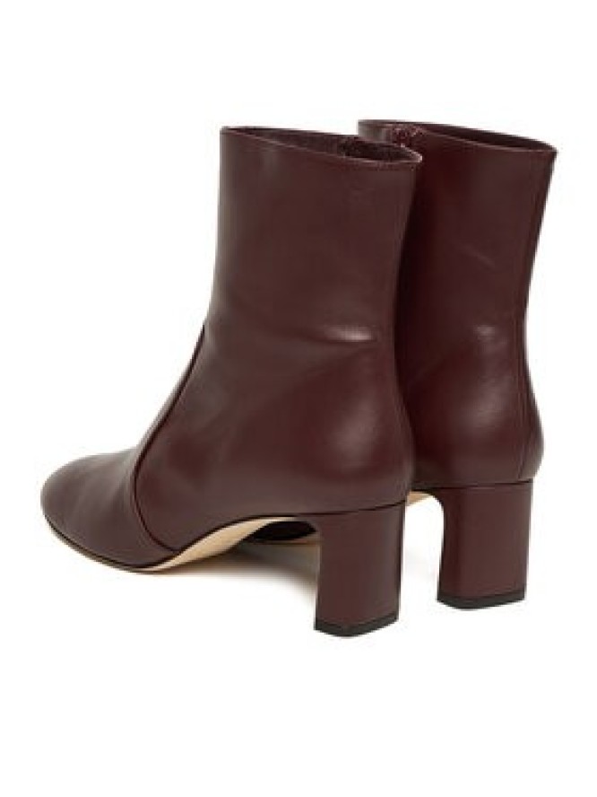 Stuart Weitzman Botki Babette SL542 Bordowy