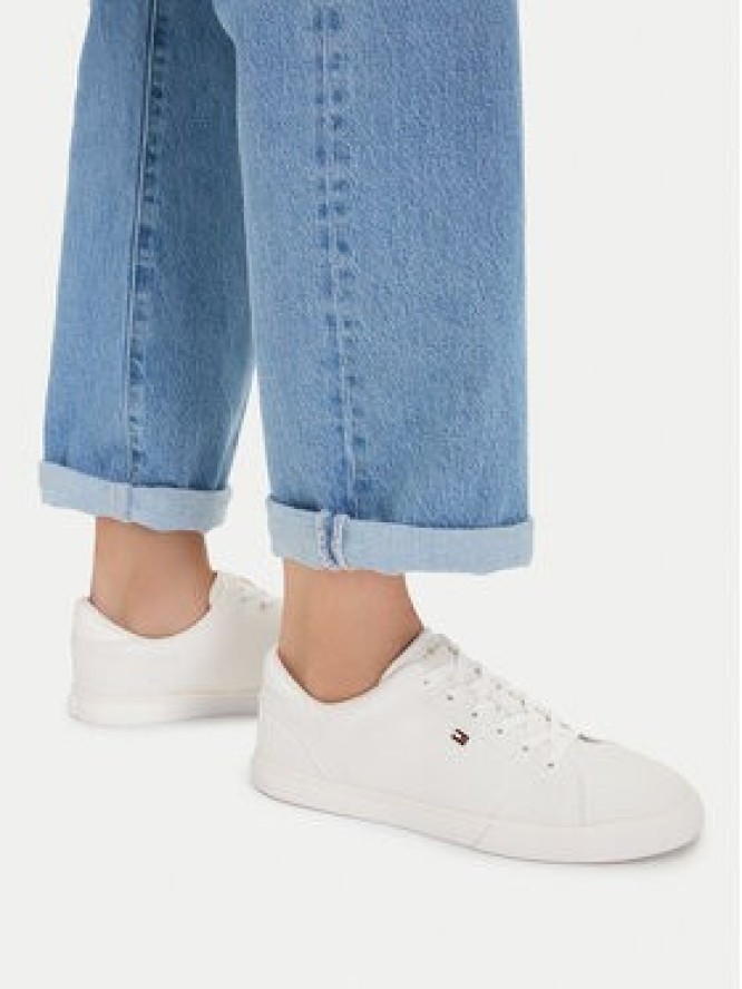 Tommy Hilfiger Tenisówki Th Low Profile Vulc Canvas FW0FW09102 Biały