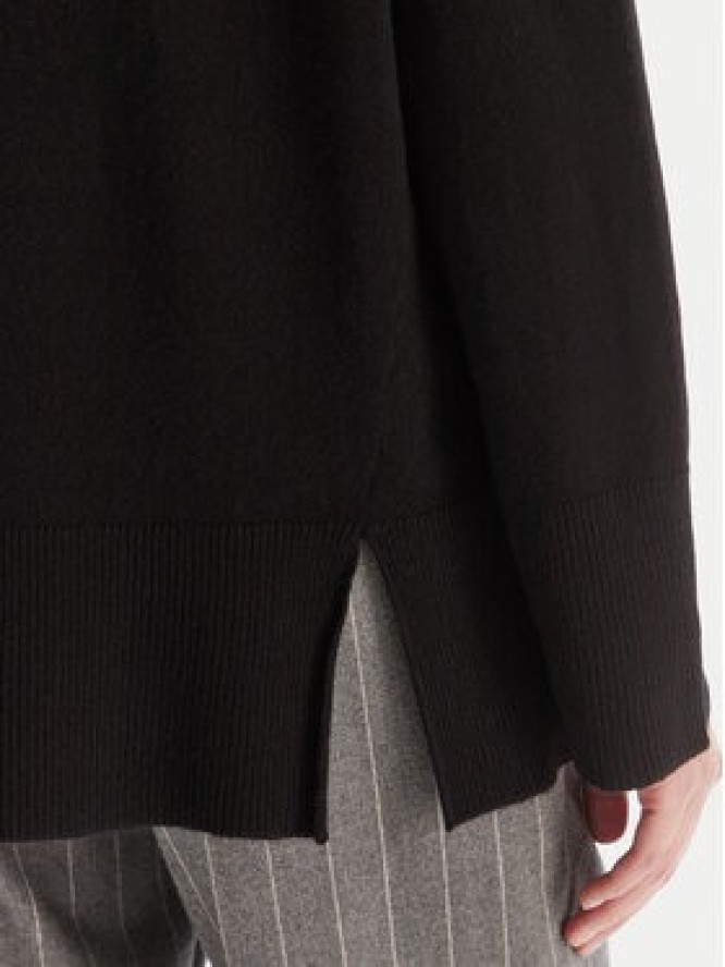 KAOS Sweter RI1KT003 Czarny Regular Fit