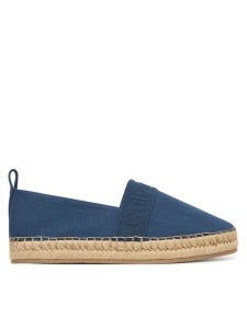 Calvin Klein Espadryle Oblique Espadrille Webbing HW0HW02934 Niebieski