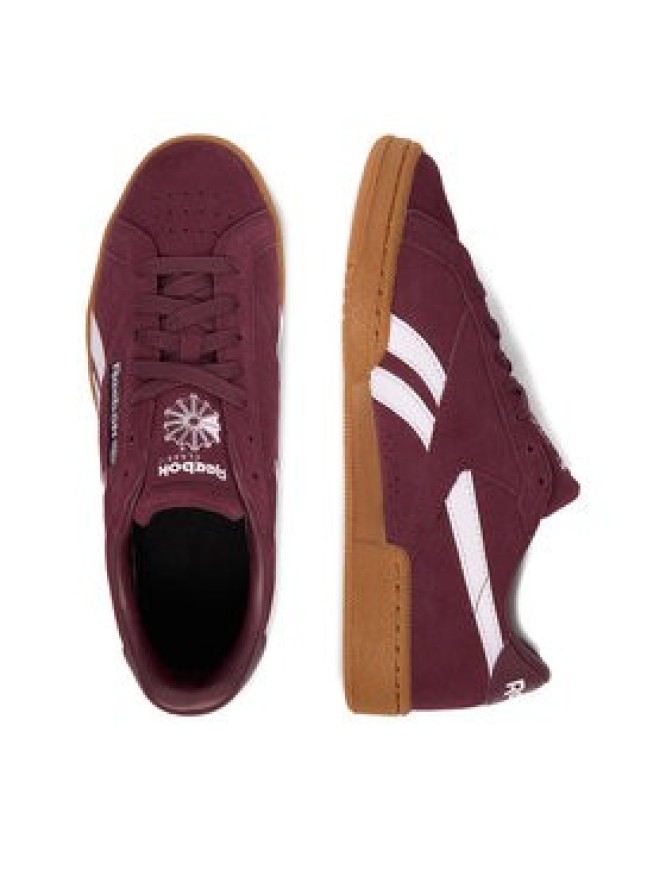 Reebok Sneakersy EO-CLUB C GROUNDS UK 100229523 Bordowy