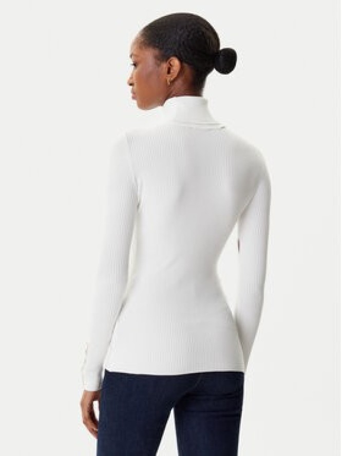 Elisabetta Franchi Golf MK-11B-56E2-V290 Biały Slim Fit