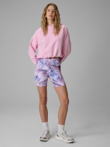 4F Legginsy krótkie dzianinowe damskie - multikolor L