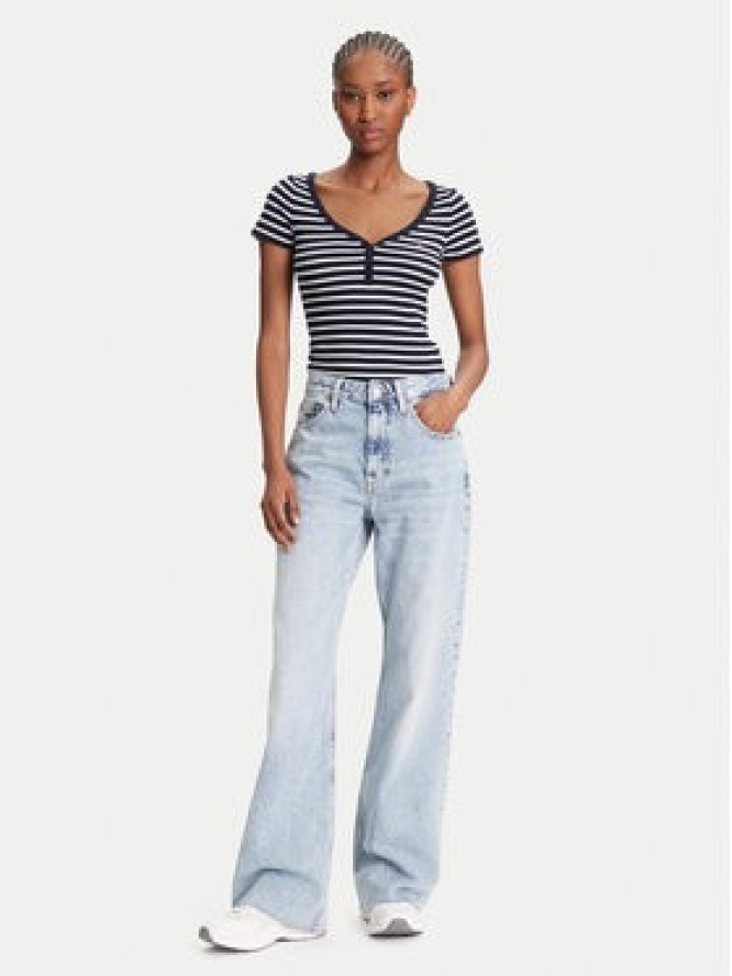 Tommy Jeans Jeansy Mia DW0DW21412 Niebieski Relaxed Fit