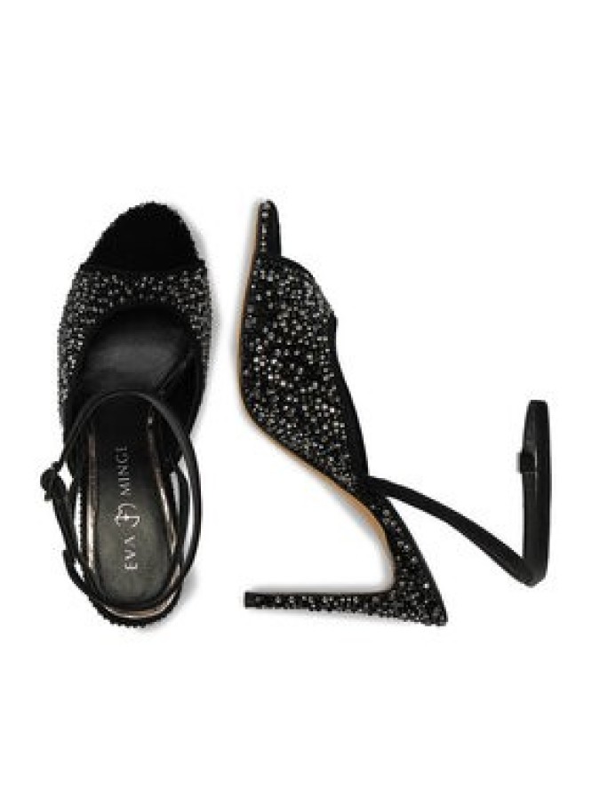 Eva Minge Sandały EO-ZOYA-LT1985-1 Czarny