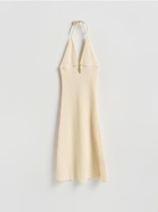 Sukienka plażowa z bawełną - kremowy